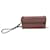 Porte-monnaie à rabat continental Valentino Garavani Rockstud en cuir rose Marron  - vue 3