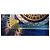 Foulard Hermès in seta blu e oro motivo cavallo Bianco Multicolore D'oro - vista 2
