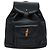 Bamboo Gucci Vintage Bambus-Rucksack aus Leder Mini Schwarz