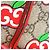 Borsa a Spalla Gucci GG Apple Padlock Rosso Multicolore Beige - vista 10