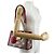 Borsa a Spalla Gucci GG Apple Padlock Rosso Multicolore Beige - vista 17