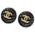 Orecchini Clip Coco Mark di Chanel Nero D'oro  - vista 1