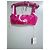 Valentino Garavani Top corto de seda con estampado de leopardo Blanco Fucsia - vista 3