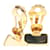 Hermès Hermes Cloisonné Enamel Clip Earrings Blue Golden Green  - view 5