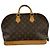 Bolsa Alma Louis Vuitton em lona Monogram MM Marrom - vista 2