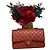 Borsa Chanel Chip in pelle di pecora rosso bruno