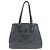 Borsa tote in denim blu Prada