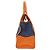 Borsa a mano 2 in 1 Prada BN2254 Blu Arancione - vista 3