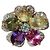 Anello Bulgari Sapphier Flower in diamanti e pietre preziose oro giallo D'oro