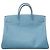 Sac Hermès Birkin 40 en Jean Bleu - vue 14