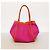 Borsa Tote Baga di Hermès Rosa Rosso - vista 12
