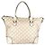 Borsa a spalla e tote in pelle beige Gucci - vista 3