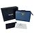 Prada Saffiano Leder Bi-Fold Geldbörse Blau
