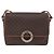 Céline Celine Vintage Macadam Circle Logo Canvas and Leather Marron