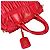 Borsa tote in pelle nappa Prada Rosso - vista 10