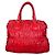 Borsa tote in pelle nappa Prada Rosso - vista 4