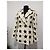 Abrigo de mezcla de lana de doble botonadura con estampado de estrellas Max Mara Sfilata Negro Blanco - vista 2