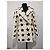 Abrigo de mezcla de lana de doble botonadura con estampado de estrellas Max Mara Sfilata Negro Blanco - vista 3