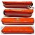 Chanel Zippy Geldbörse Helles Orange Leder Silber Hardware - Ansicht 2