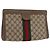 GUCCI GG Supreme Web Sherry Line Clutch Bag PVC Beige 89 01 002 Auth ti3823