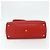 FENDI 2 JOURS Mittelhandtasche aus Leder 2-in-1 Rot Gold Auth 176097A - Ansicht 5