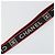 CHANEL Cinturino in Tela Rosso Blu Navy CC Auth ka3899A - vista 5
