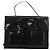 Borsa da lavoro PRADA in nylon nero argento Auth ti3827 - vista 13