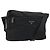 PRADA Schultertasche aus schwarzem Nylon mit Silber authentisch ka4043