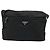 PRADA Schultertasche aus schwarzem Nylon mit Silber authentisch ka4043 - Ansicht 13
