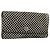 Cartera Larga JUDY Chrome Hearts de cuero Harako Negro Blanco Auth YKZ1399A