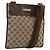 Borsa a Spalla GG Canvas Gucci Beige Argento 27639 Auth 175360