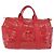 Borsa Boston in PVC e tela rossa e oro Auth ti3886A di BOTTEGA VENETA Rosso D'oro - vista 2