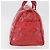 Borsa Boston in PVC e tela rossa e oro Auth ti3886A di BOTTEGA VENETA Rosso D'oro - vista 4