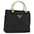 PRADA Borsa a mano in nylon nero e oro Auth yk20281 D'oro