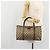 Borsa Sherry Line GG Supreme Web di GUCCI in PVC beige e oro 39 02 007 Auth BA12075 D'oro - vista 23