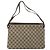 Gucci Bolso GG Supreme Web Sherry Line PVC Beige Oro 14 02 013 Auth 176608 Dorado - vista 2