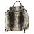 FENDI Backpack Fur Beige Silver Auth YKZ827A Silvery - view 2