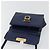 Borsa a Spalla Gancini in Pelle Salvatore Ferragamo Blu Navy Oro Auth YKZ1104 - vista 18