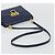 Borsa a Spalla Gancini in Pelle Salvatore Ferragamo Blu Navy Oro Auth YKZ1104 - vista 7