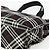 Borsa a mano Burberrys Nova Check Blue Label in nylon nero e argento Auth 176492 - vista 15