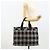 Borsa a mano Burberrys Nova Check Blue Label in nylon nero e argento Auth 176492 - vista 21
