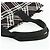 Borsa a mano Burberrys Nova Check Blue Label in nylon nero e argento Auth 176492 - vista 7