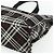 Borsa a mano Burberrys Nova Check Blue Label in nylon nero e argento Auth 176492 - vista 9
