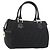 Borsa a mano in tela Zucca FENDI nera e oro Auth ka3961 Nero D'oro