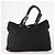 PRADA Borsa a Mano Nylon 2 Set Nero Bianco Auth 174802 - vista 2