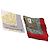 Saint Laurent Sciarpa Celine in seta set di 2 pezzi Grigio Rosso Auth BA12026 Marrone