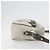 Borsa a Spalla Gancini in Nylon Grigio Argento Salvatore Ferragamo Auth 174380 Marrone - vista 3
