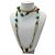 Collana lunga in oro decorata con turchese, perle, ametista e pietre verdi Chanel 2005 Multicolore - vista 8