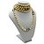 Collana Sautoir Lunga in Perle e Cristalli Jumbo Trasparenti Chanel Vintage 1981 Beige - vista 6