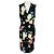 Abito midi in crepe floreale nero multicolore Adam Lippes